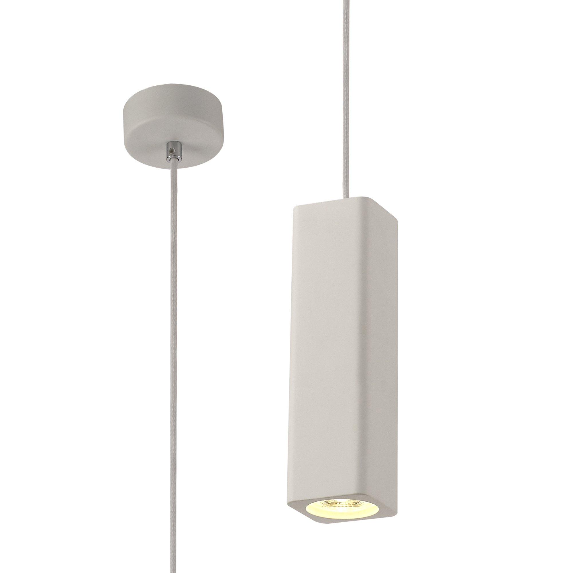 Alina Plaster Lights Deco Single Pendant